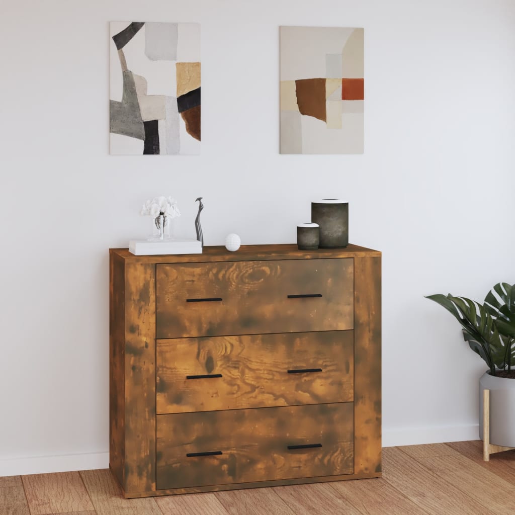 Skjenk røkt eik 80x33x70 cm konstruert tre