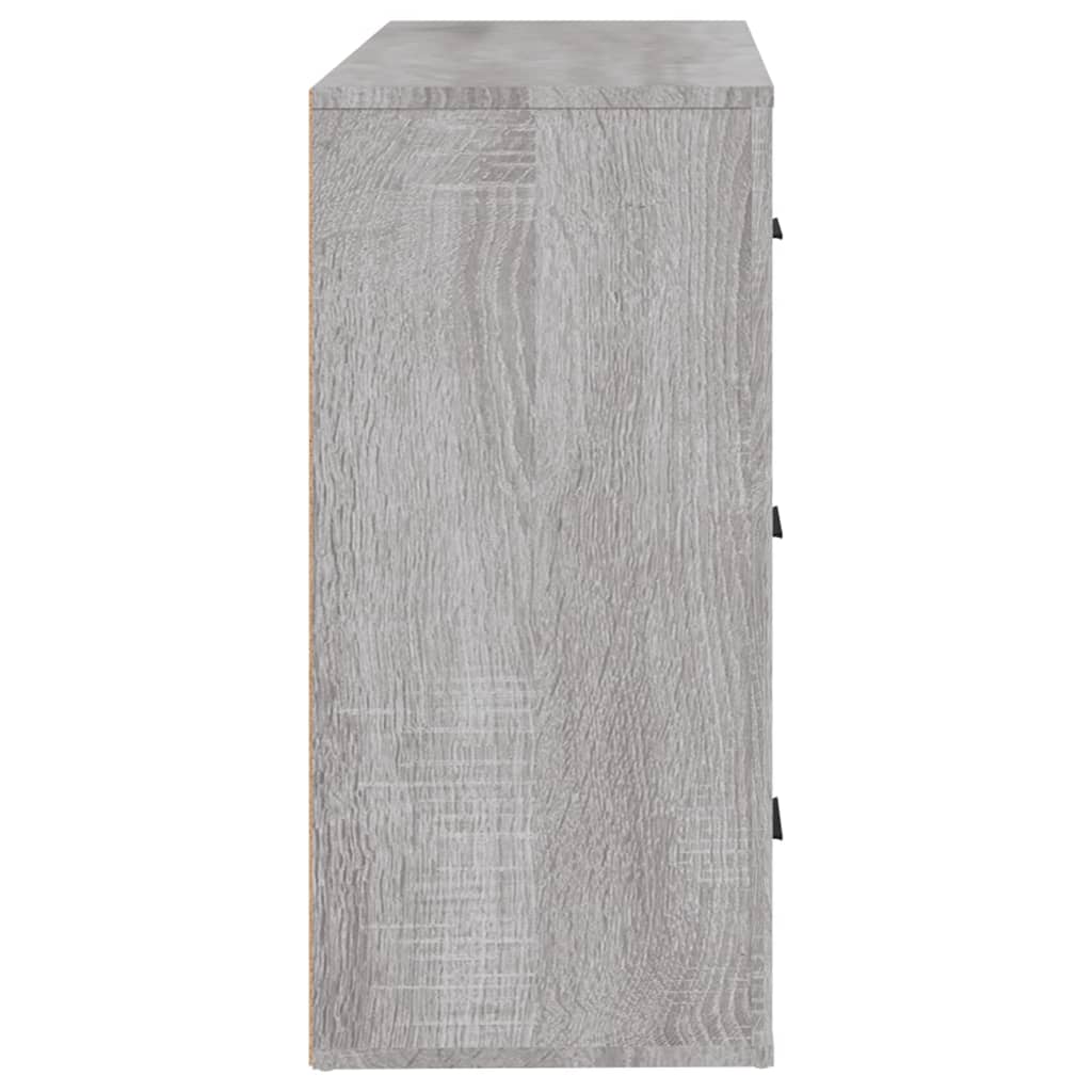 Skjenk grå sonoma 80x33x70 cm konstruert tre