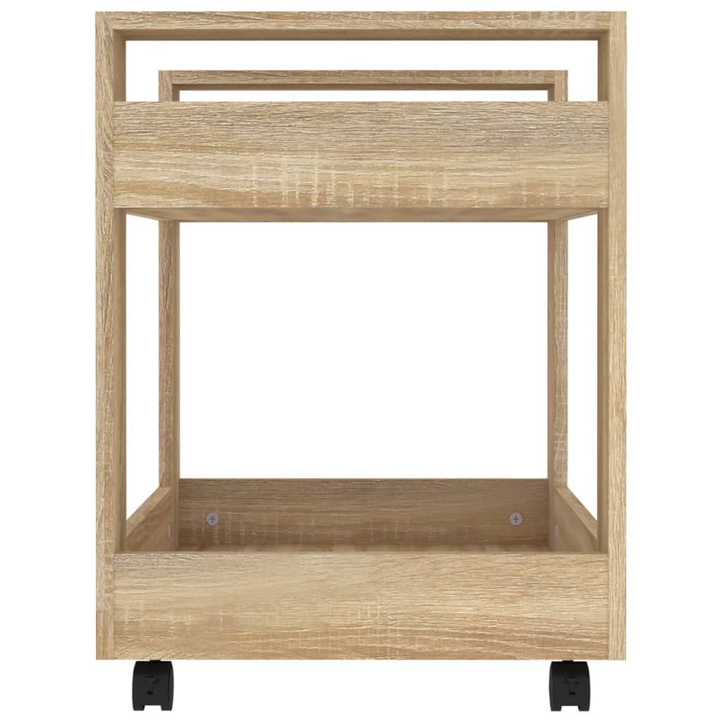 Tralle til skrivebord sonoma eik 60x45x60 cm konstruert tre