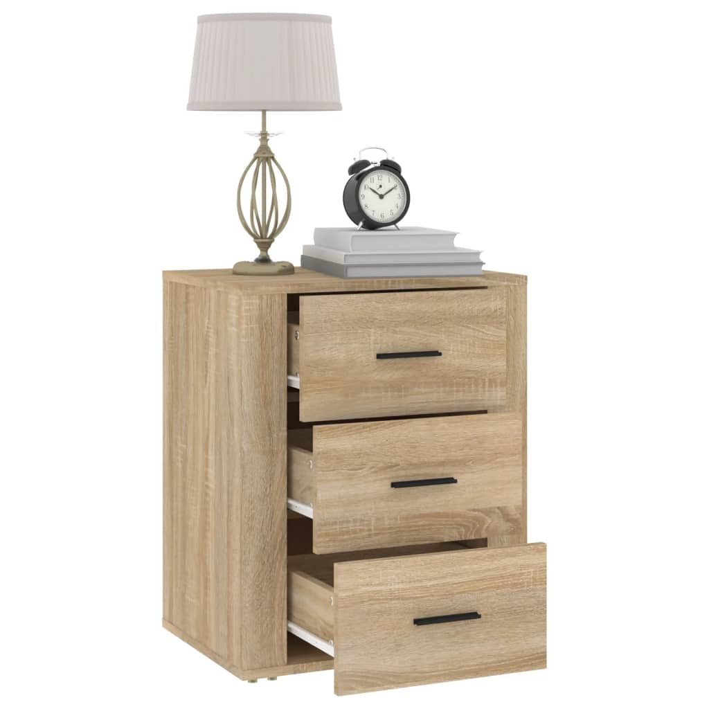 Nattbord sonoma eik 50x36x60 cm konstruert tre