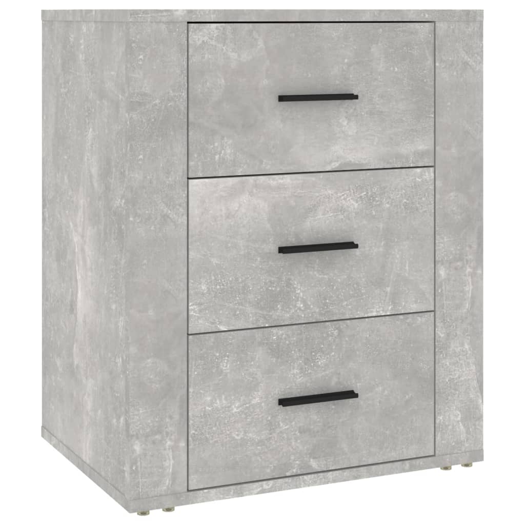 Nattbord betonggrå 50x36x60 cm konstruert tre