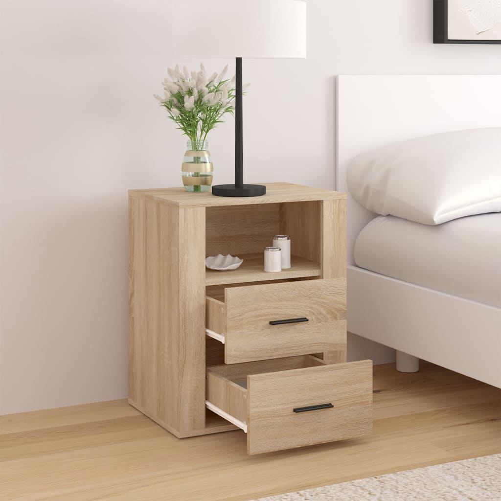 Nattbord sonoma eik 50x36x60 cm konstruert tre