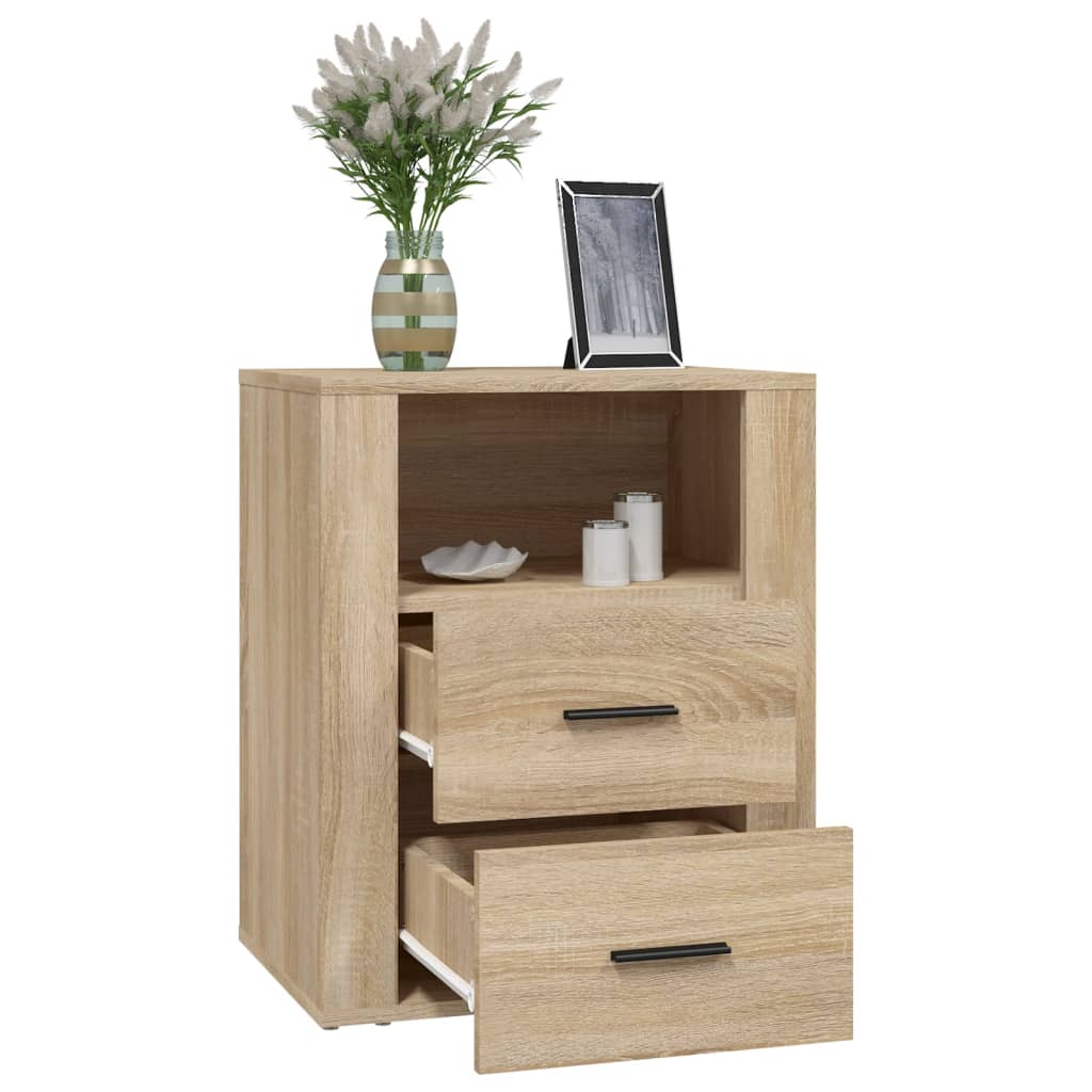 Nattbord sonoma eik 50x36x60 cm konstruert tre