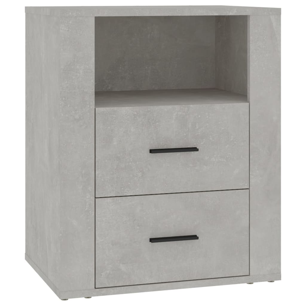 Nattbord betonggrå 50x36x60 cm konstruert tre