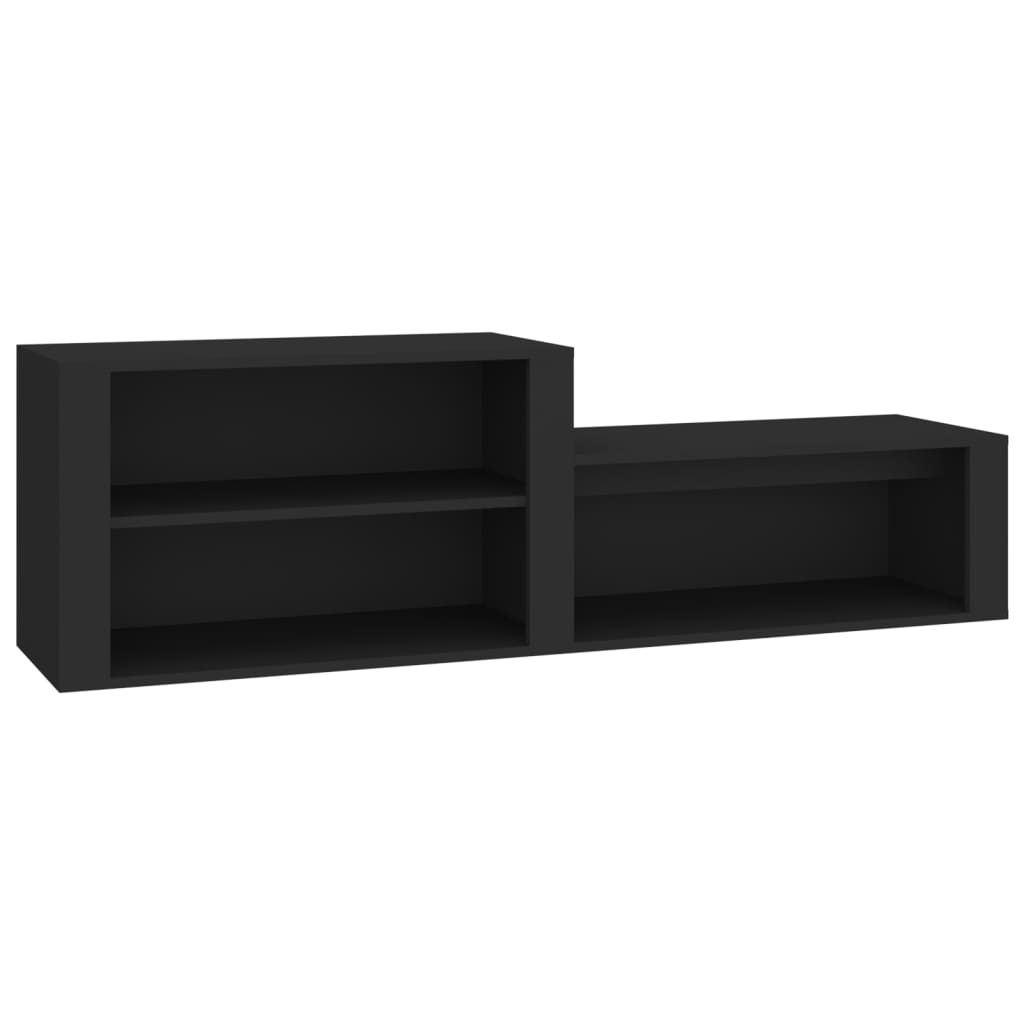 Skoskap svart 150x35x45 cm konstruert tre vidaXL