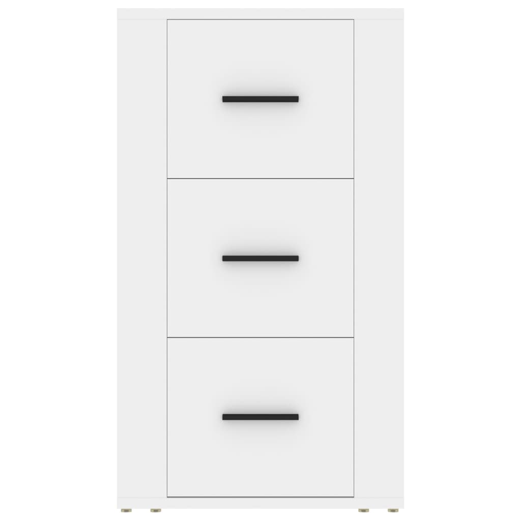 Skjenk hvit 40x33x70 cm konstruert tre