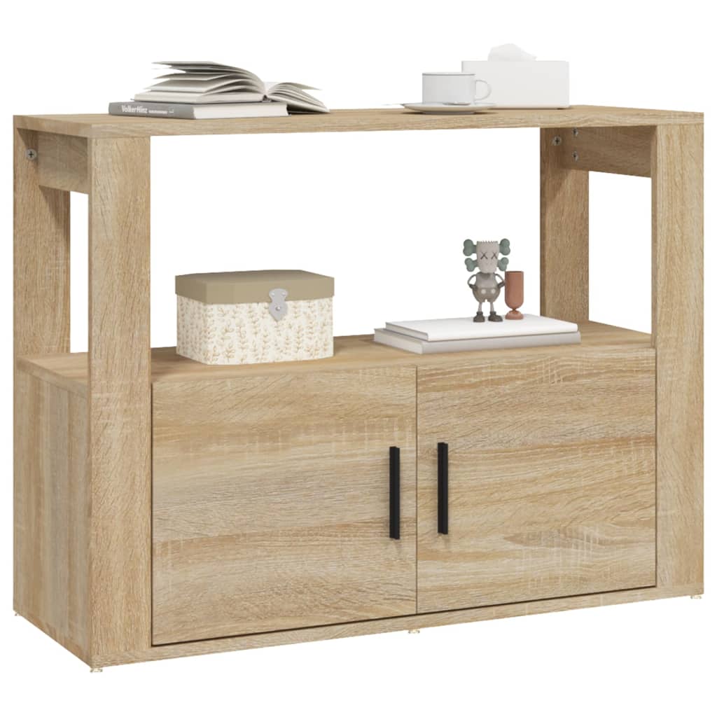 Skjenk sonoma eik 80x30x60 cm konstruert tre