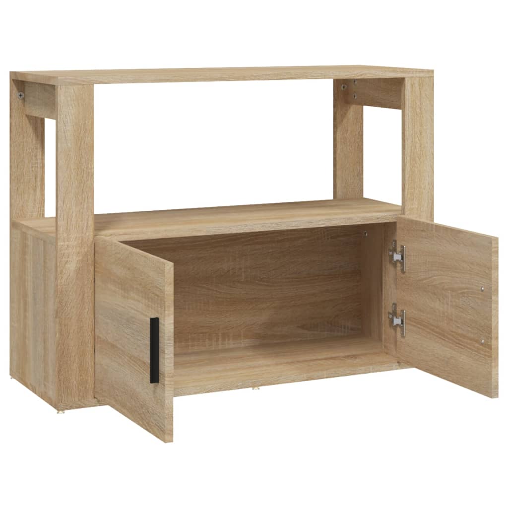 Skjenk sonoma eik 80x30x60 cm konstruert tre