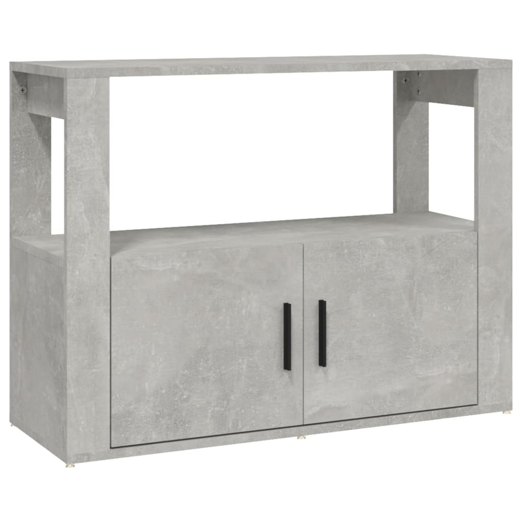 Skjenk betonggrå 80x30x60 cm konstruert tre