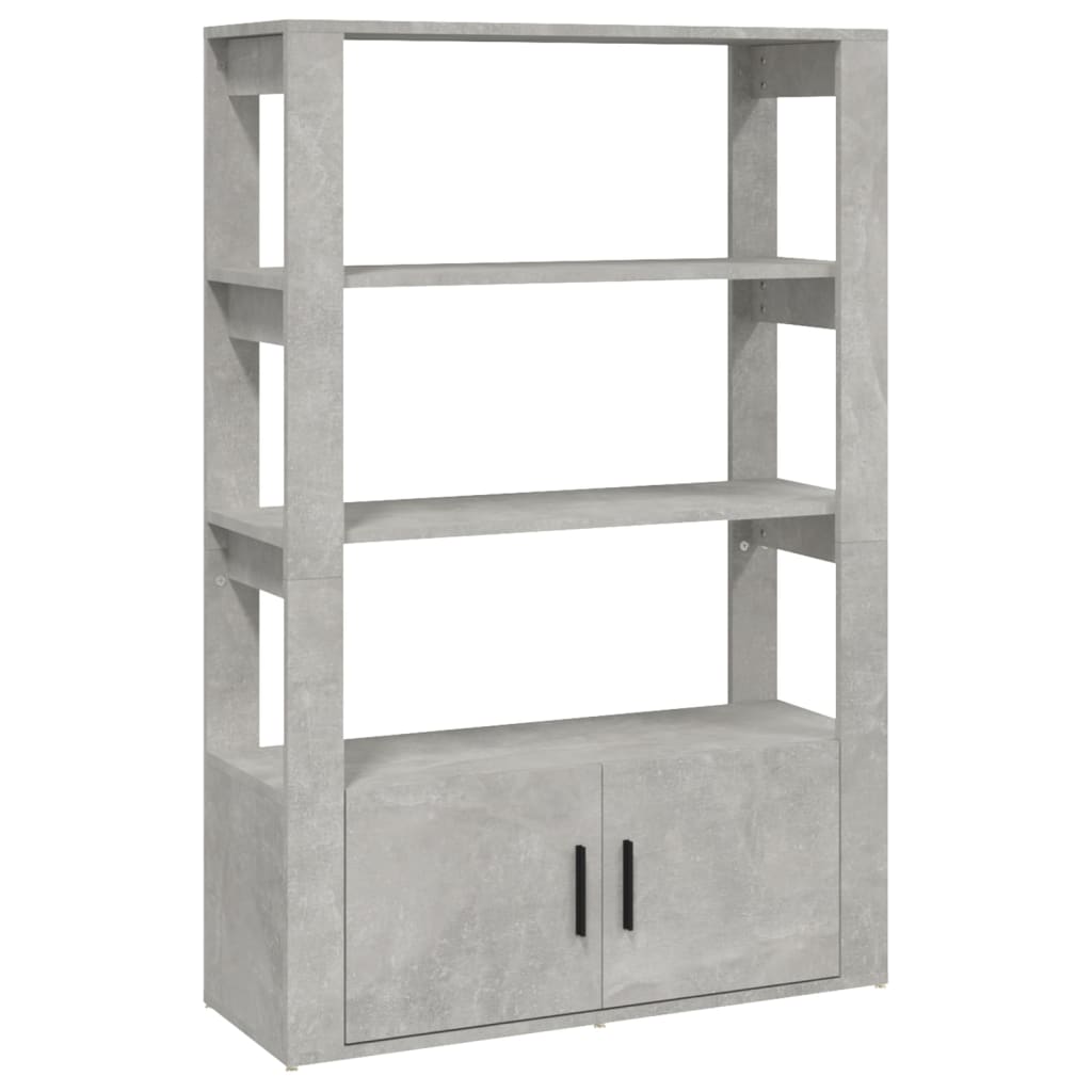 Skjenk betonggrå 80x30x119,5 cm konstruert tre