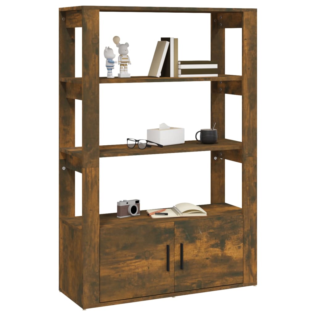 Skjenk røkt eik 80x30x119,5 cm konstruert tre