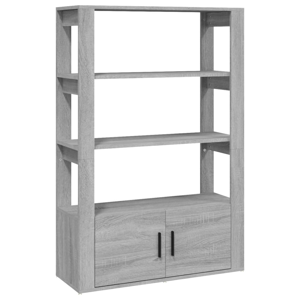 Skjenk grå sonoma 80x30x119,5 cm konstruert tre