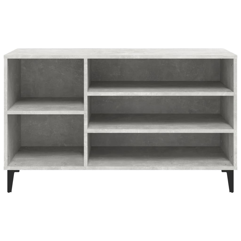 Skoskap betonggrå 102x36x60 cm konstruert tre