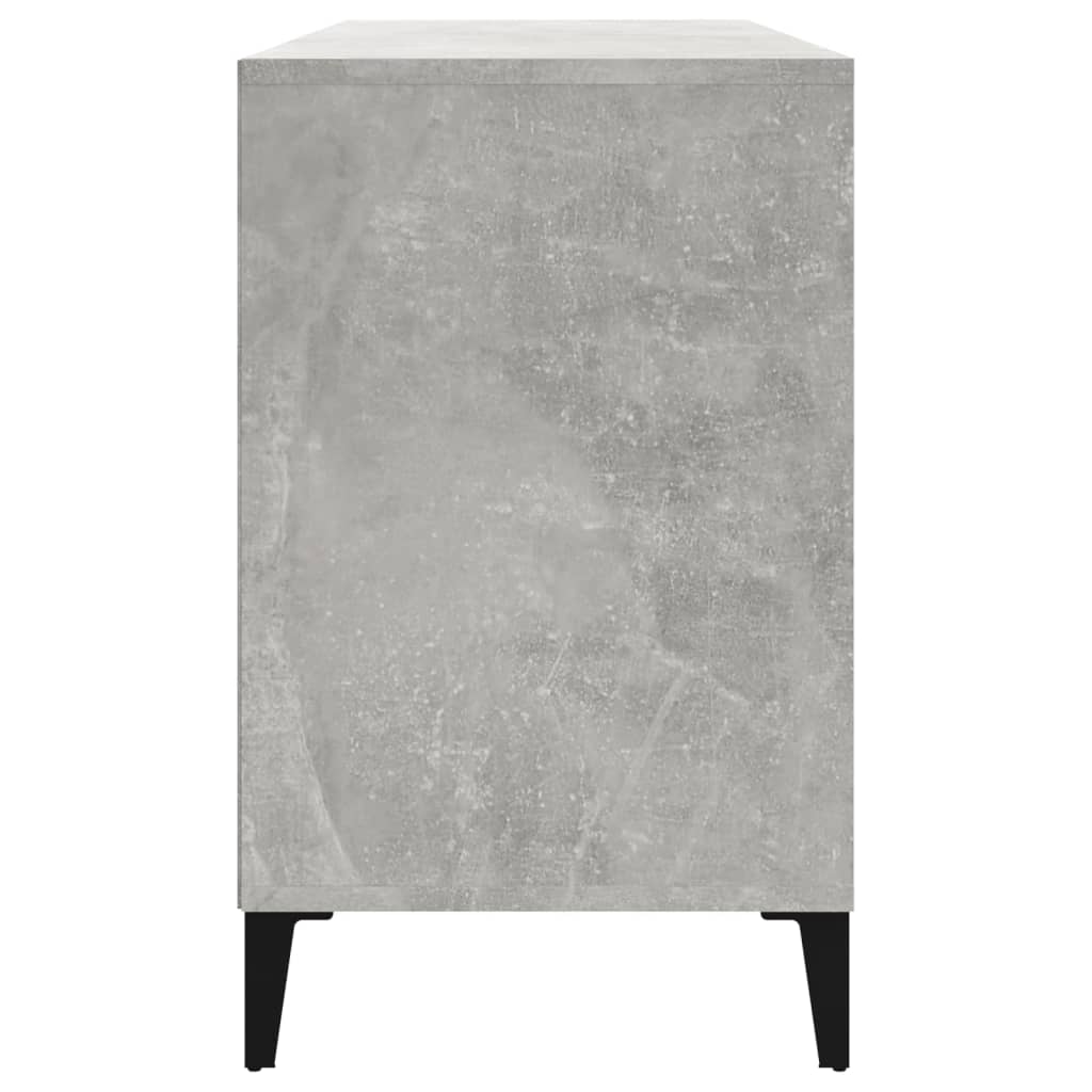 Skoskap betonggrå 102x36x60 cm konstruert tre