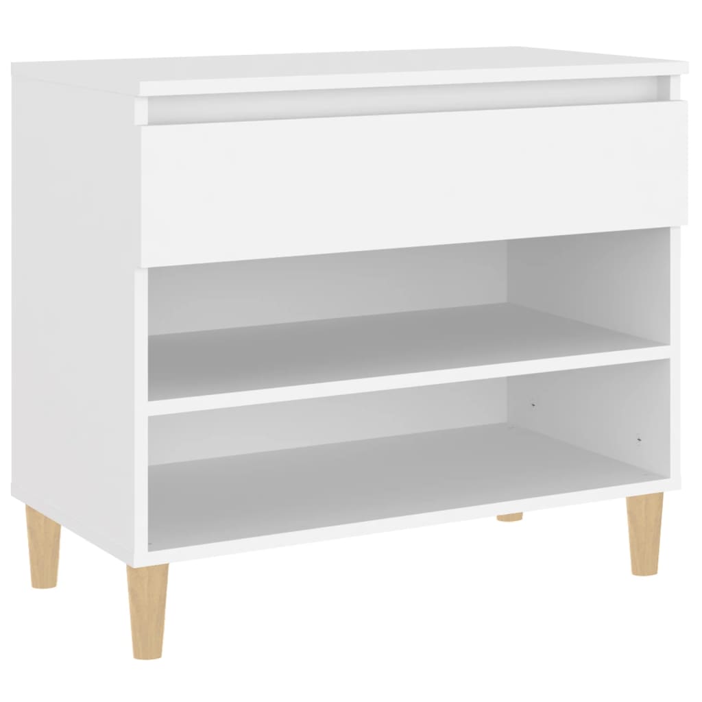 Skoskap hvit 70x36x60 cm konstruert tre