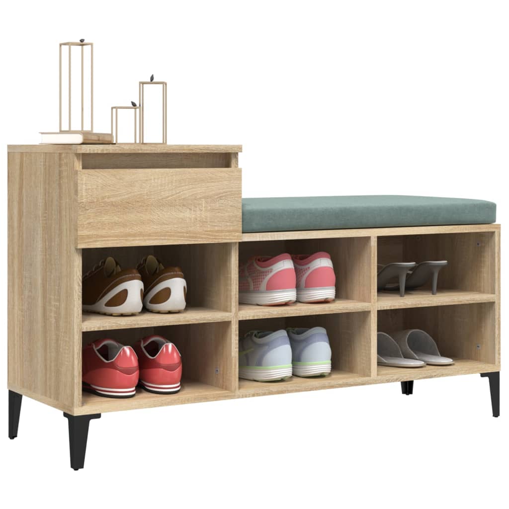 Skoskap sonoma eik 102x36x60 cm konstruert tre