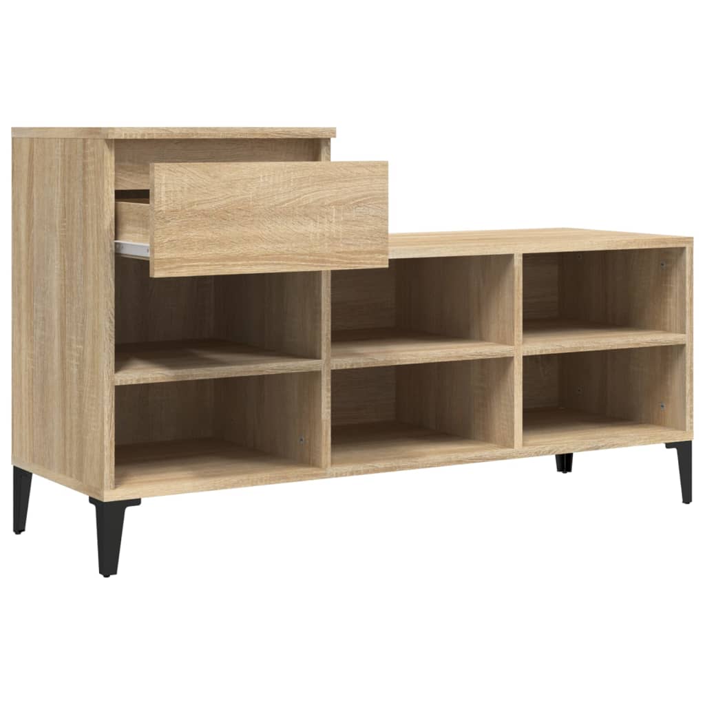 Skoskap sonoma eik 102x36x60 cm konstruert tre