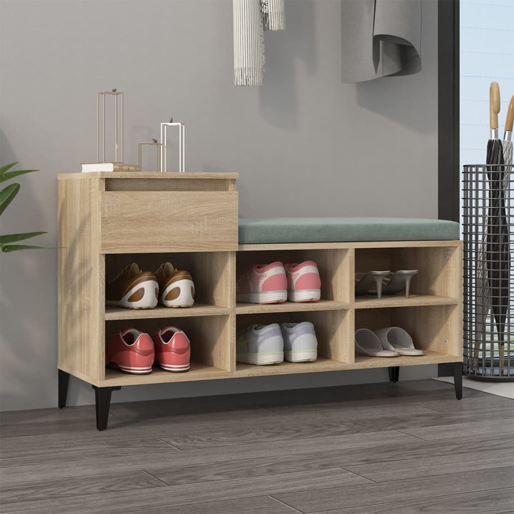 Skoskap sonoma eik 102x36x60 cm konstruert tre