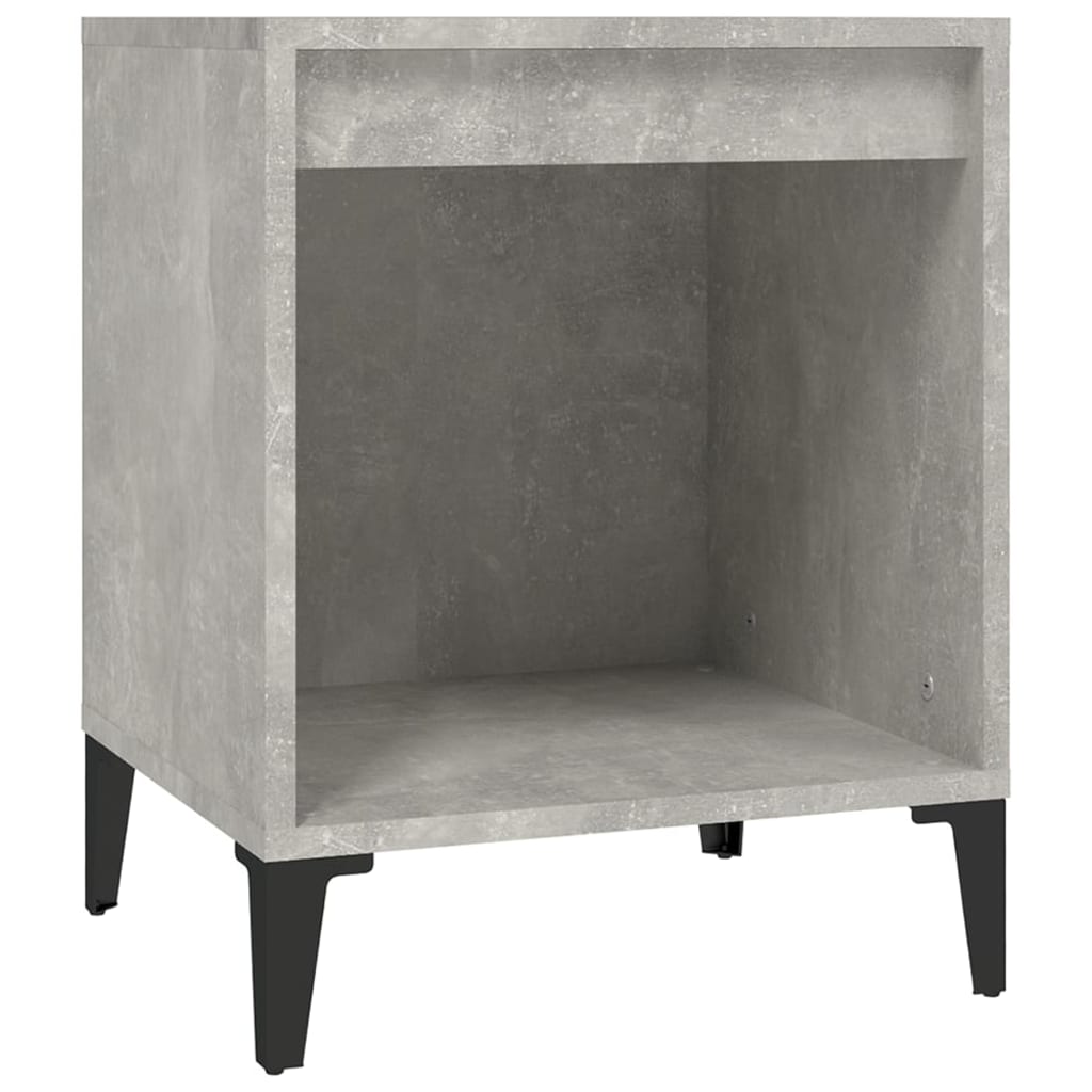 Nattbord betonggrå 40x35x50 cm