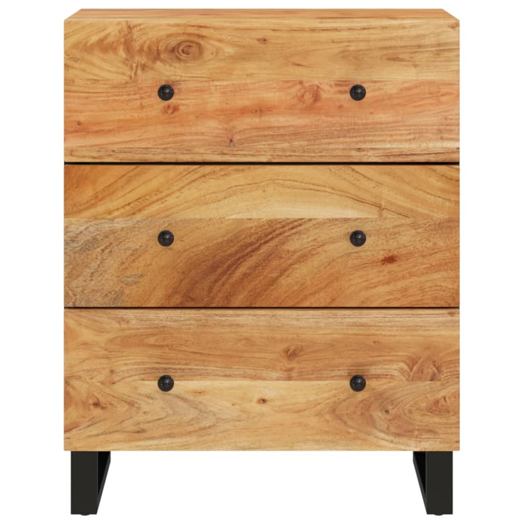 Skjenker 2 stk 60x33x75 cm heltre akasie