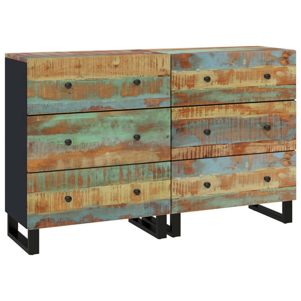 Skjenker 2 stk 60x33x75 cm gjenvunnet heltre