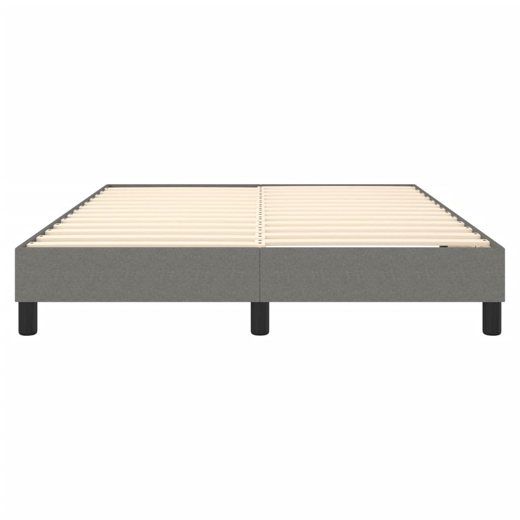 Boxspring-sengeramme mørkegrå 135x190 cm Double stoff