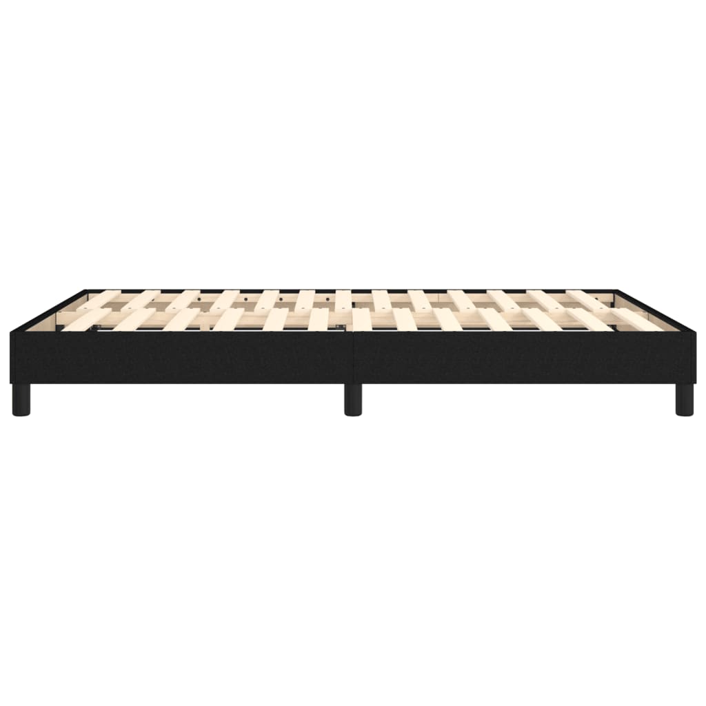 Boxspring-sengeramme svart 135x190 cm Double stoff