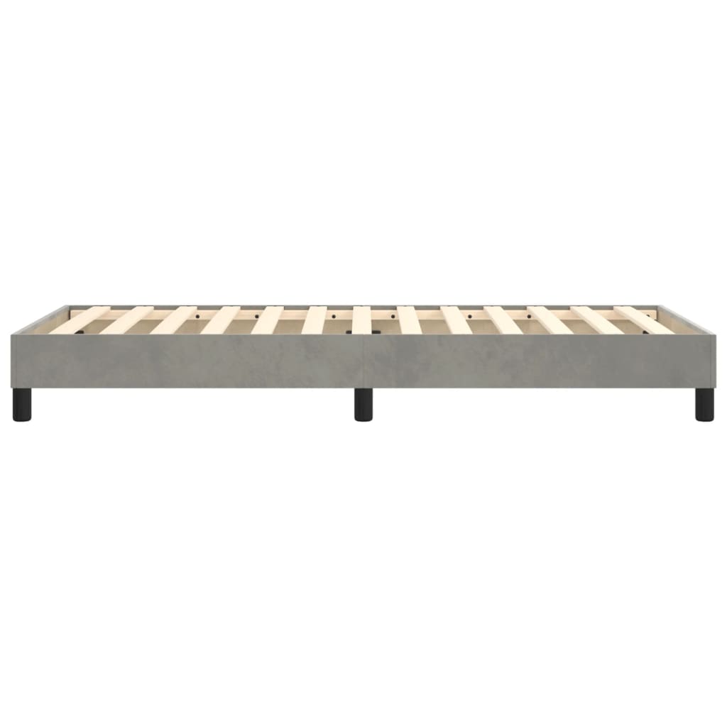Boxspring-sengeramme hvit 90x190 cm Single fløyel