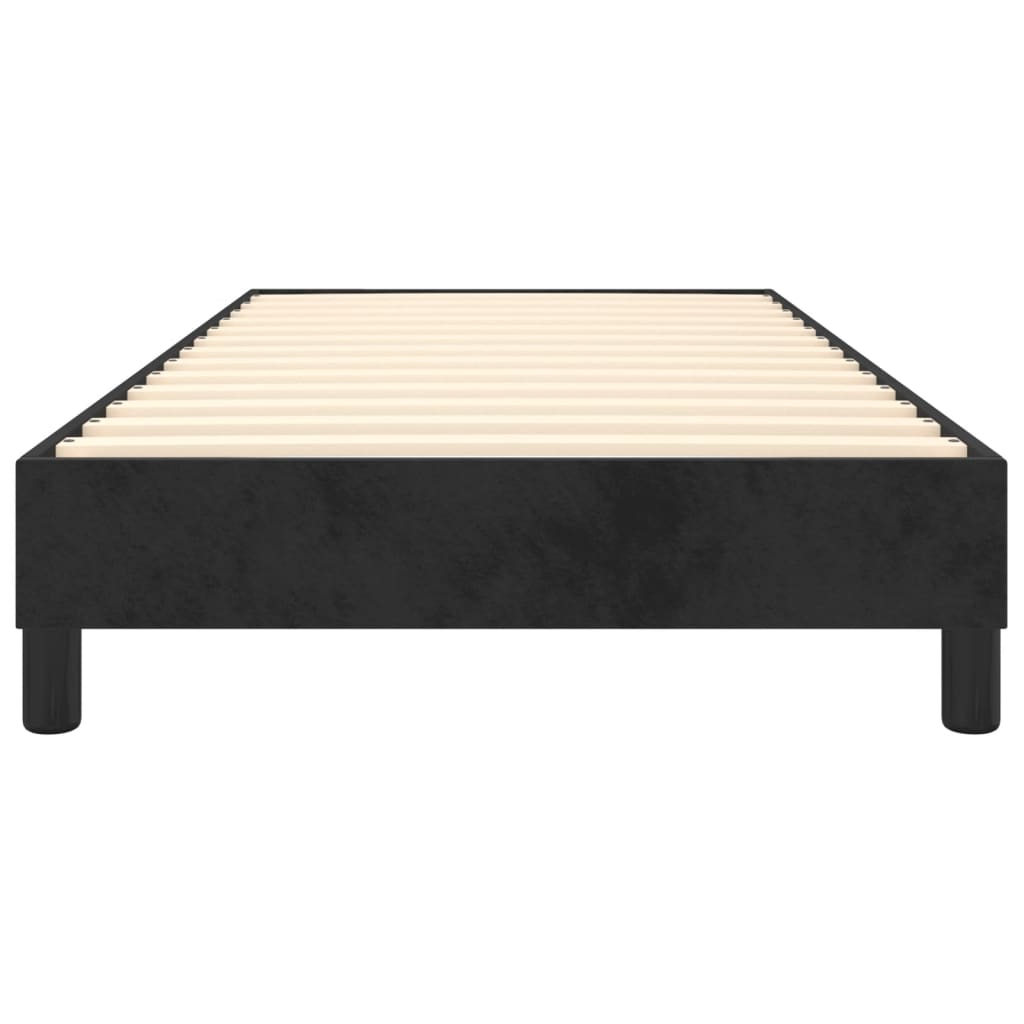 Boxspring-sengeramme svart 90x190 cm Single fløyel