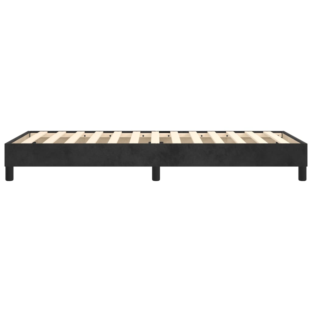 Boxspring-sengeramme svart 90x190 cm Single fløyel