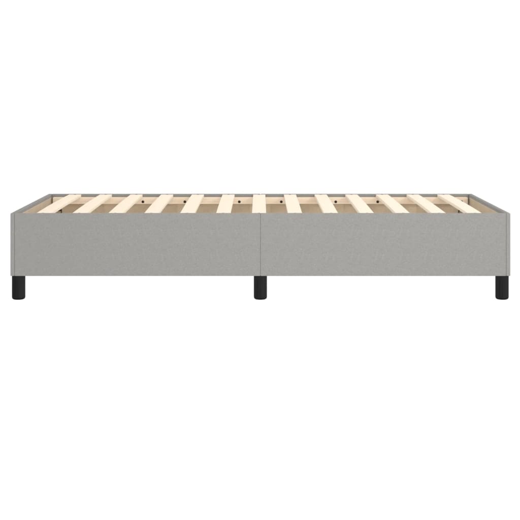 Boxspring-sengeramme lysegrå 90x190 cm Single stoff
