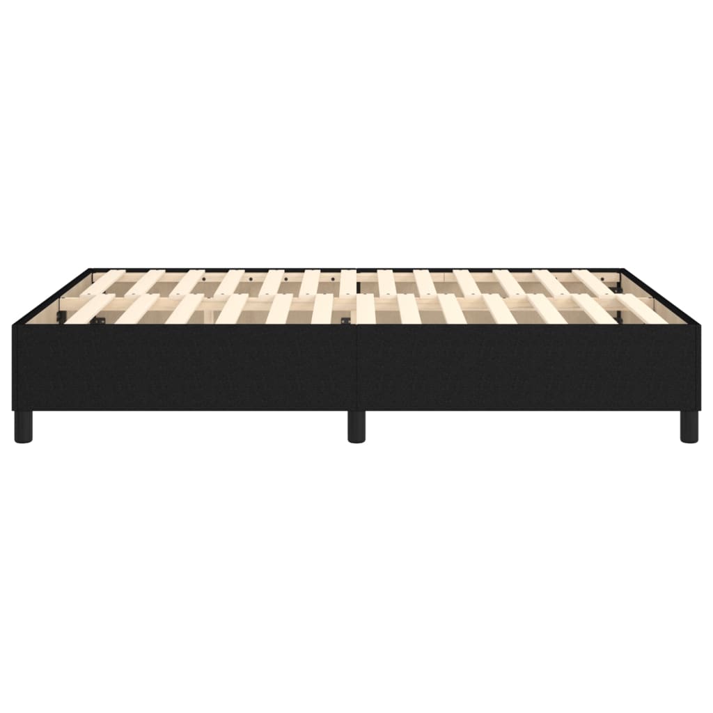 Boxspring-sengeramme svart 135x190 cm Double stoff