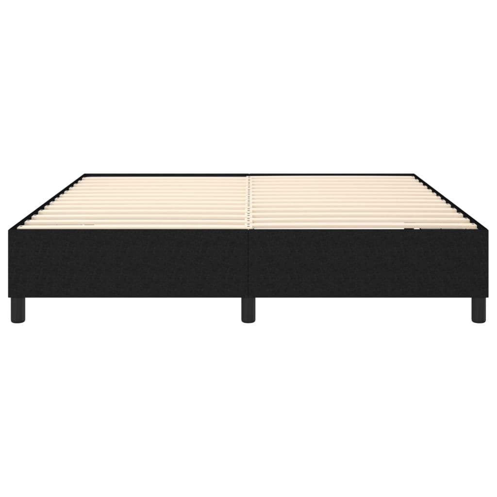 Boxspring-sengeramme boksfjær svart 180x200 cm Super King stoff