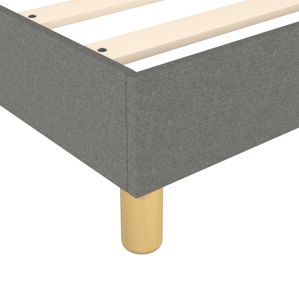 Boxspring-sengeramme mørkegrå 90x190 cm Single stoff