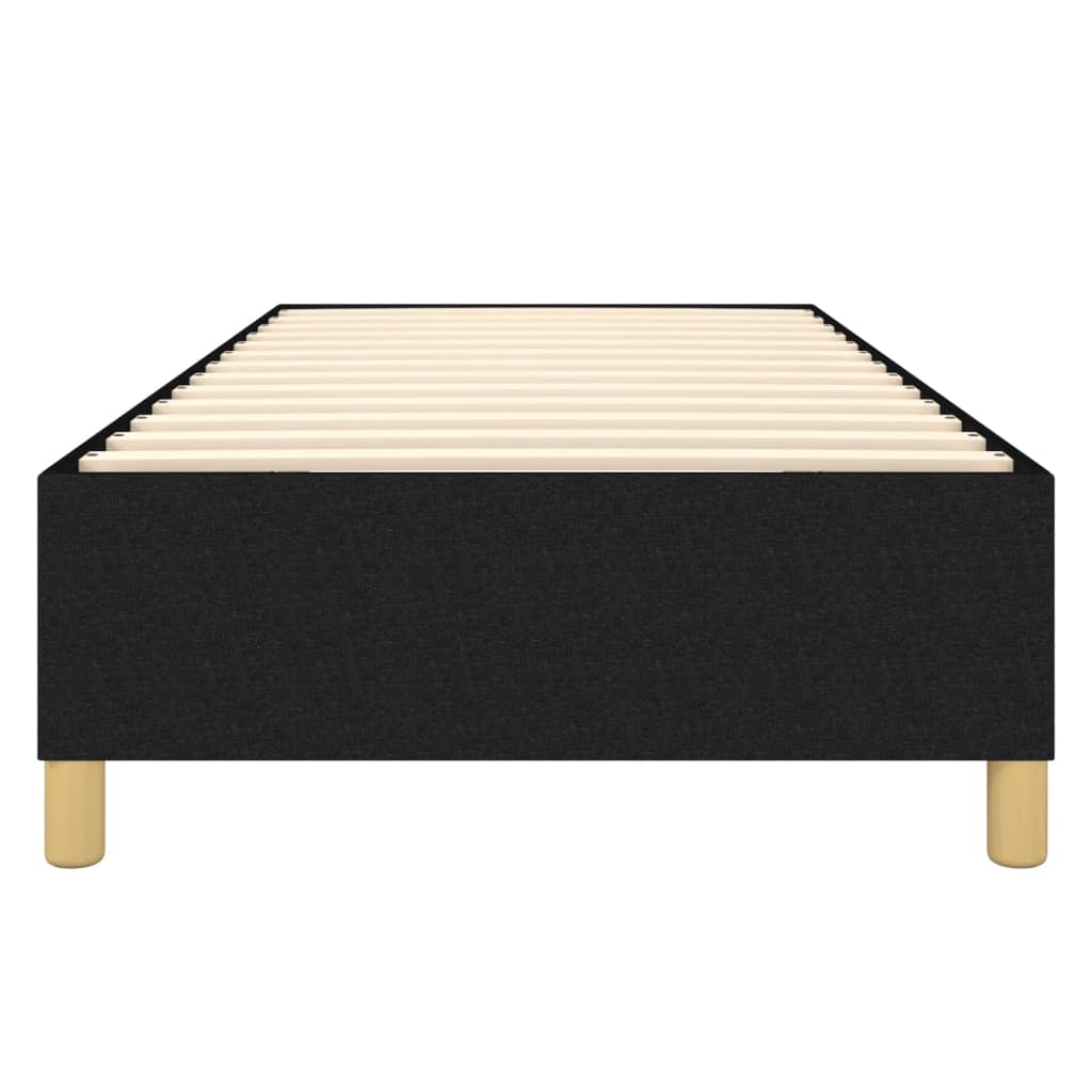 Boxspring-sengeramme svart 90x190 cm Single stoff