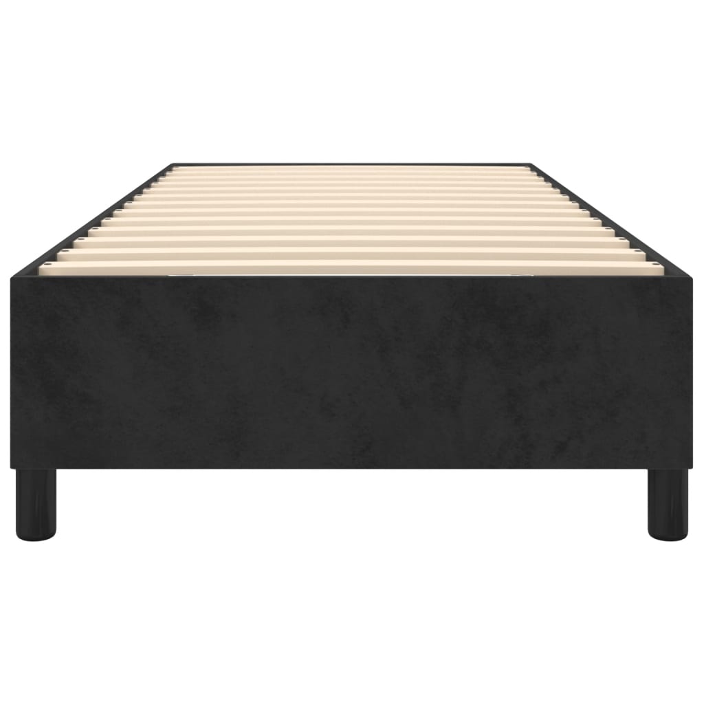 Boxspring-sengeramme svart 90x190 cm Single fløyel