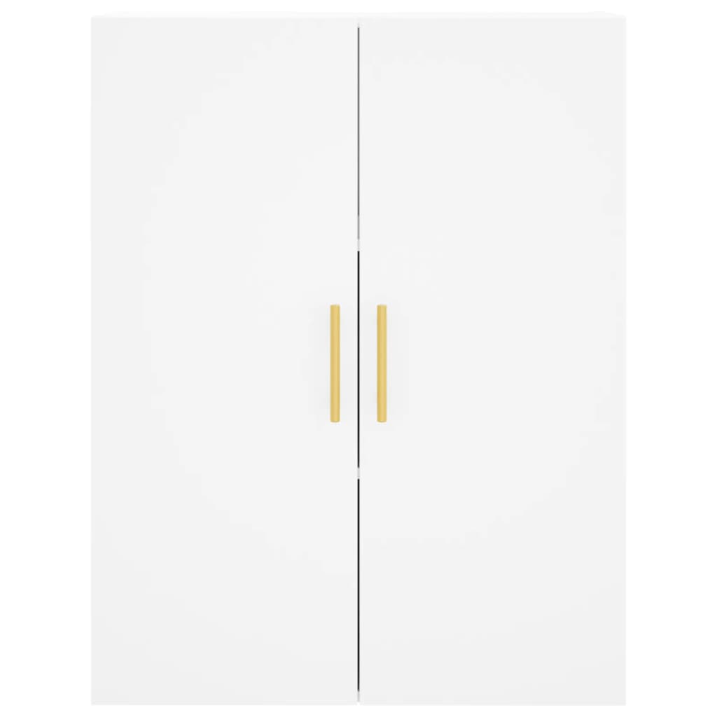Veggskap 2 stk hvit 69,5x34x90 cm