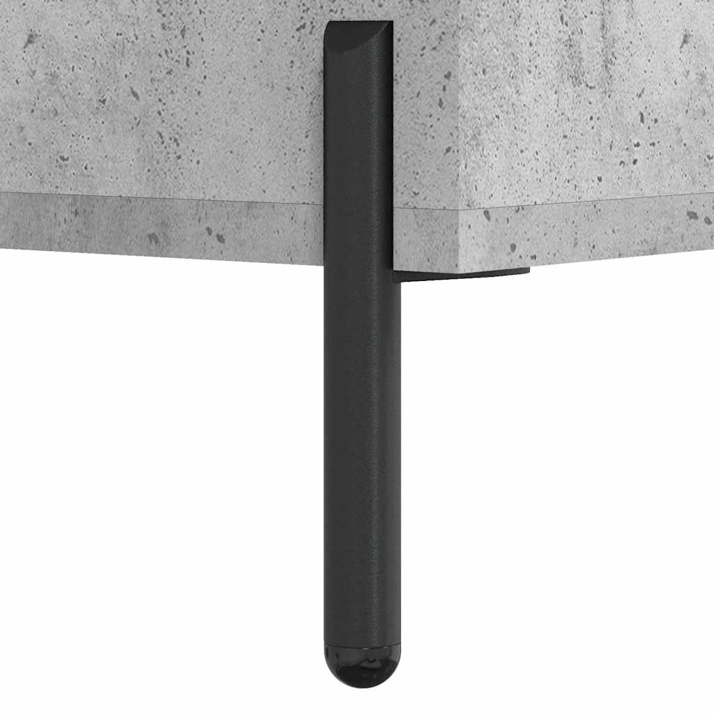 Highboard betonggrå 69,5x34x180 cm konstruert tre vidaXL