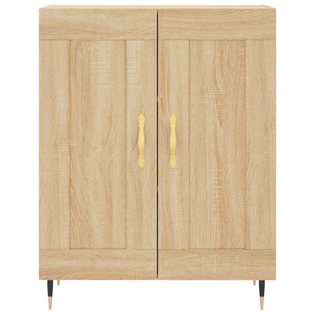 Highboard sonoma eik 69,5x34x180 cm konstruert tre