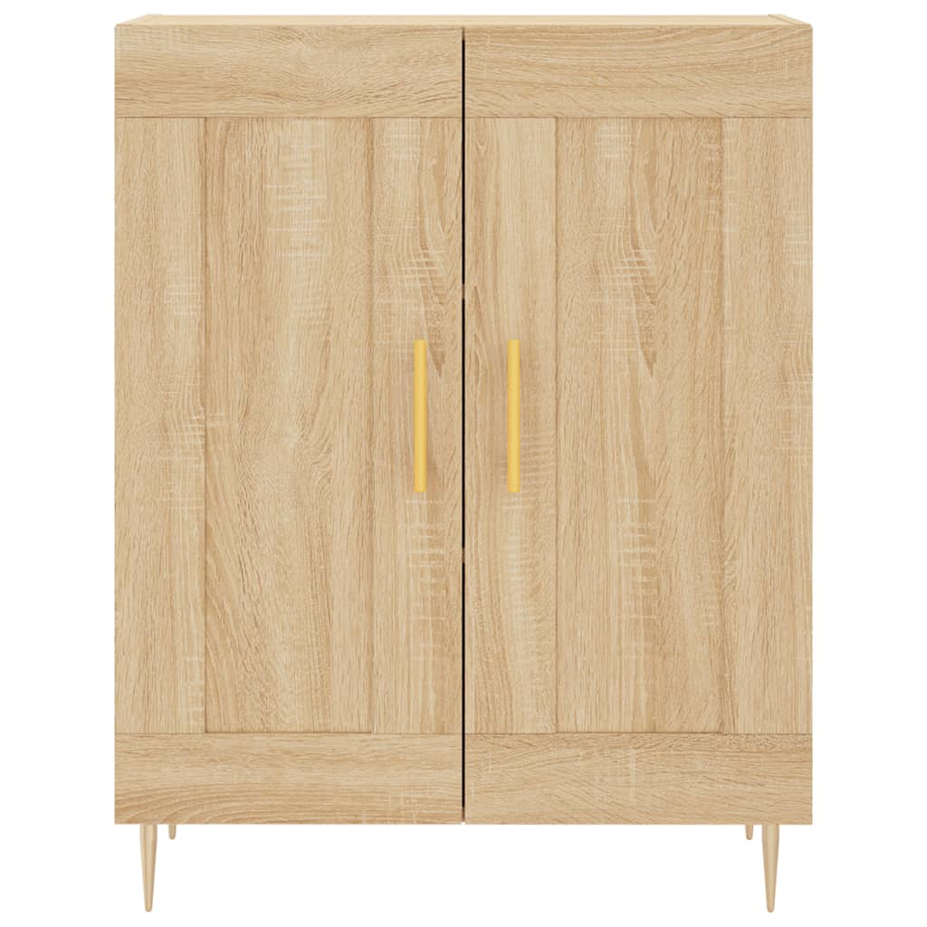 Highboard sonoma eik 69,5x34x180 cm konstruert tre