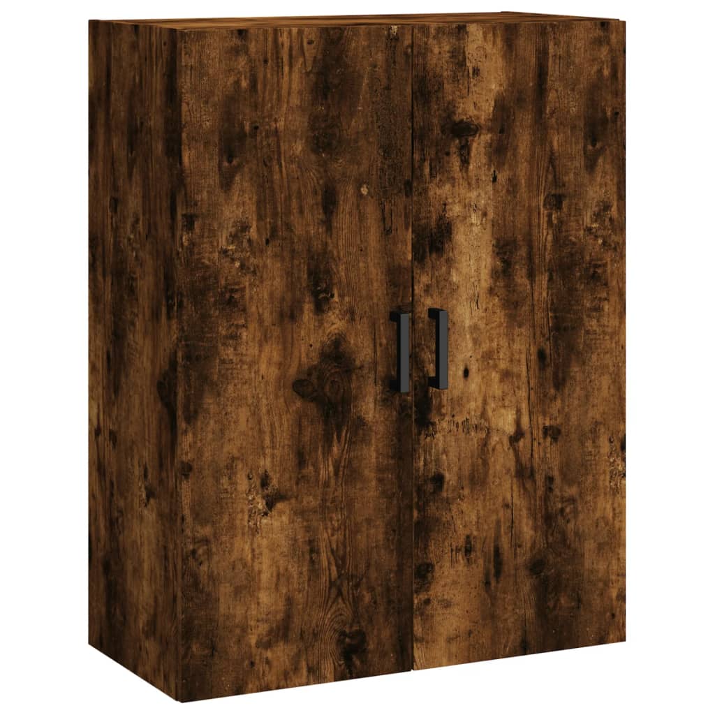 Highboard røkt eik 69,5x34x180 cm konstruert tre