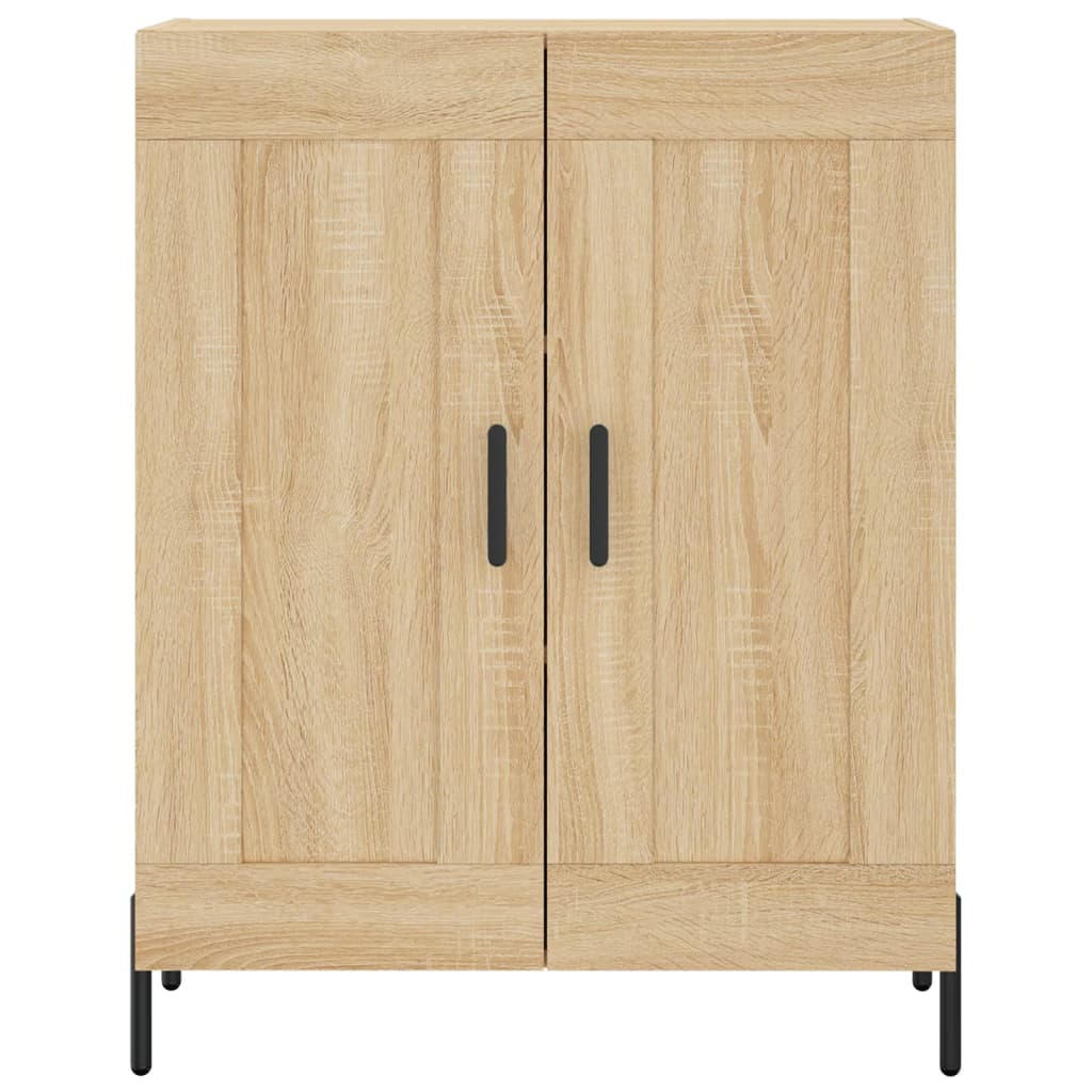 Highboard sonoma eik 69,5x34x180 cm konstruert tre vidaXL