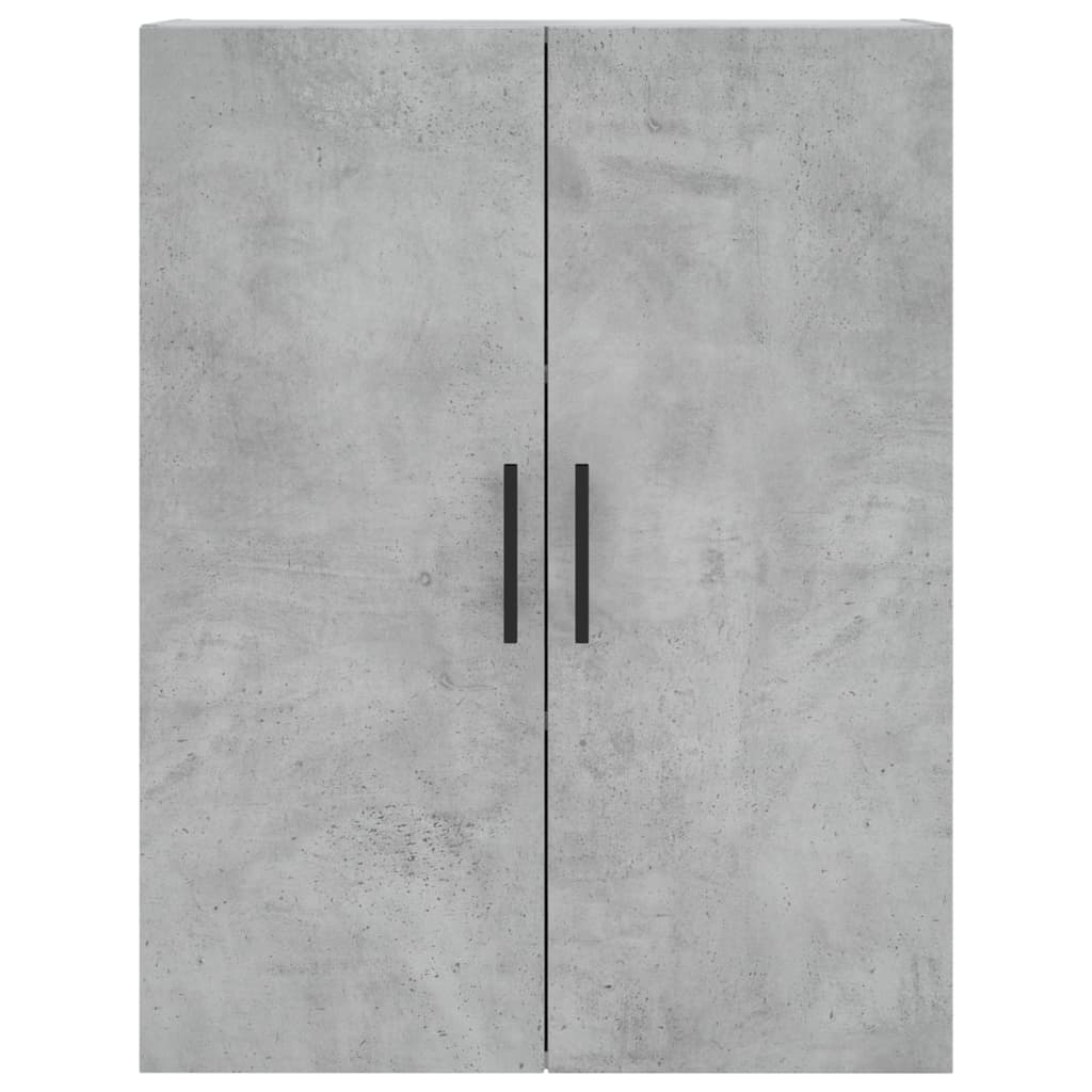 Highboard betonggrå 69,5x34x180 cm konstruert tre