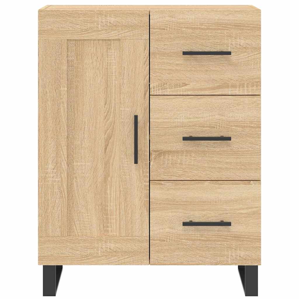 Highboard sonoma eik 69,5x34x180 cm konstruert tre