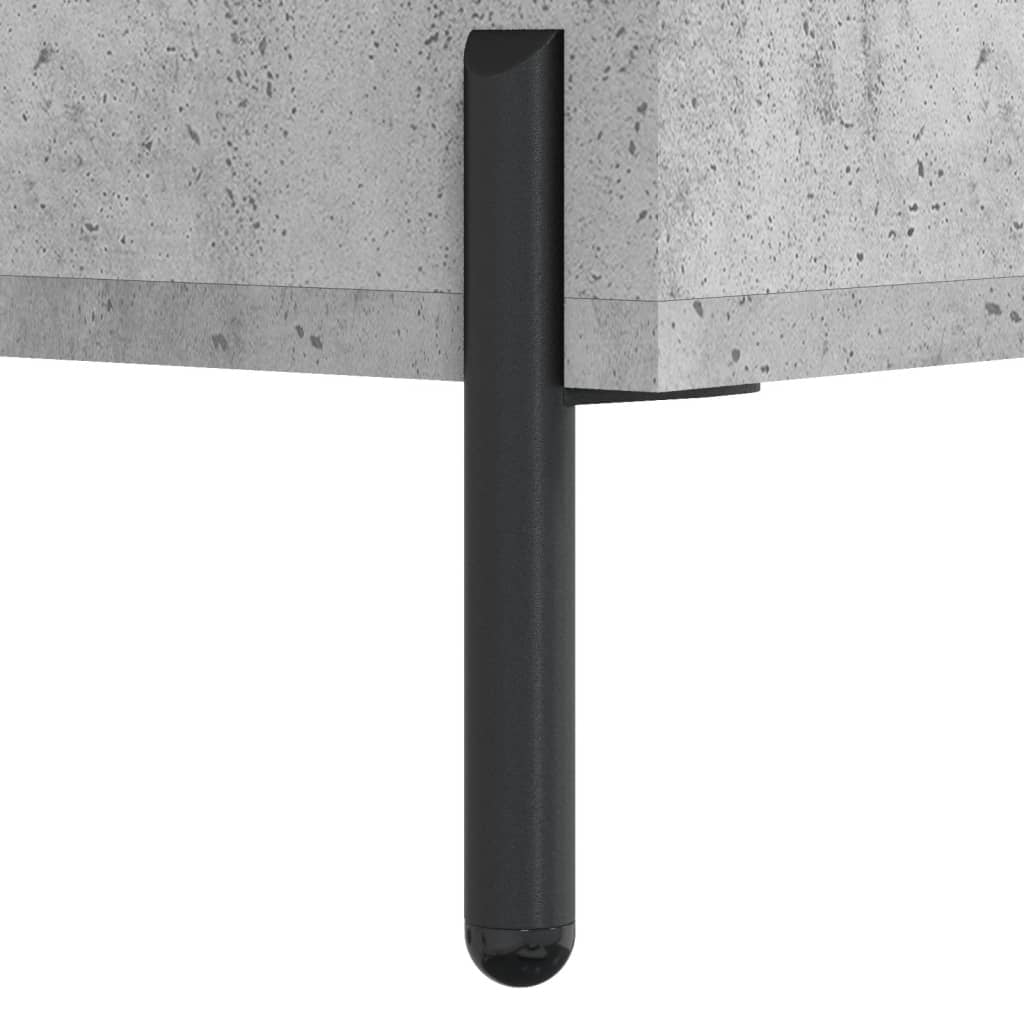 Highboard betonggrå 69,5x34x180 cm konstruert tre