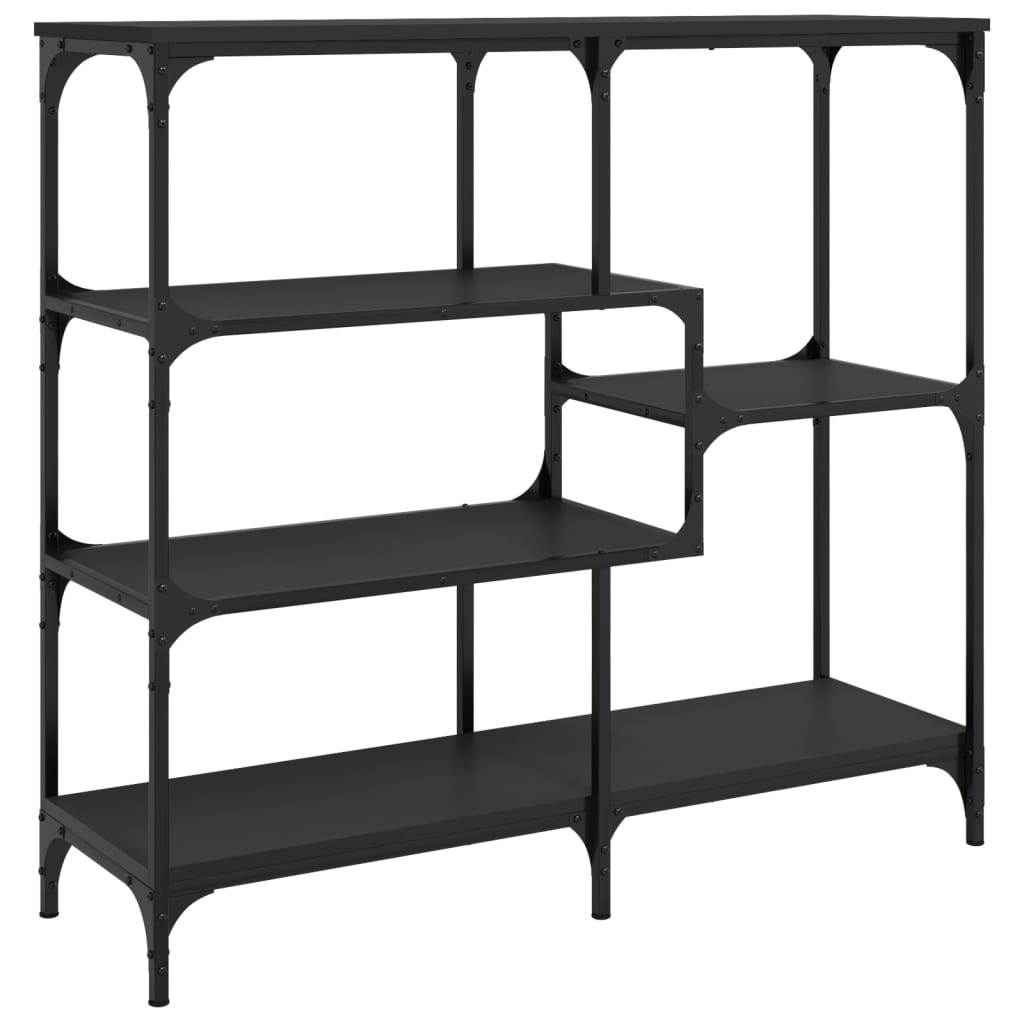 Konsollbord svart 103x32x95 cm konstruert tre