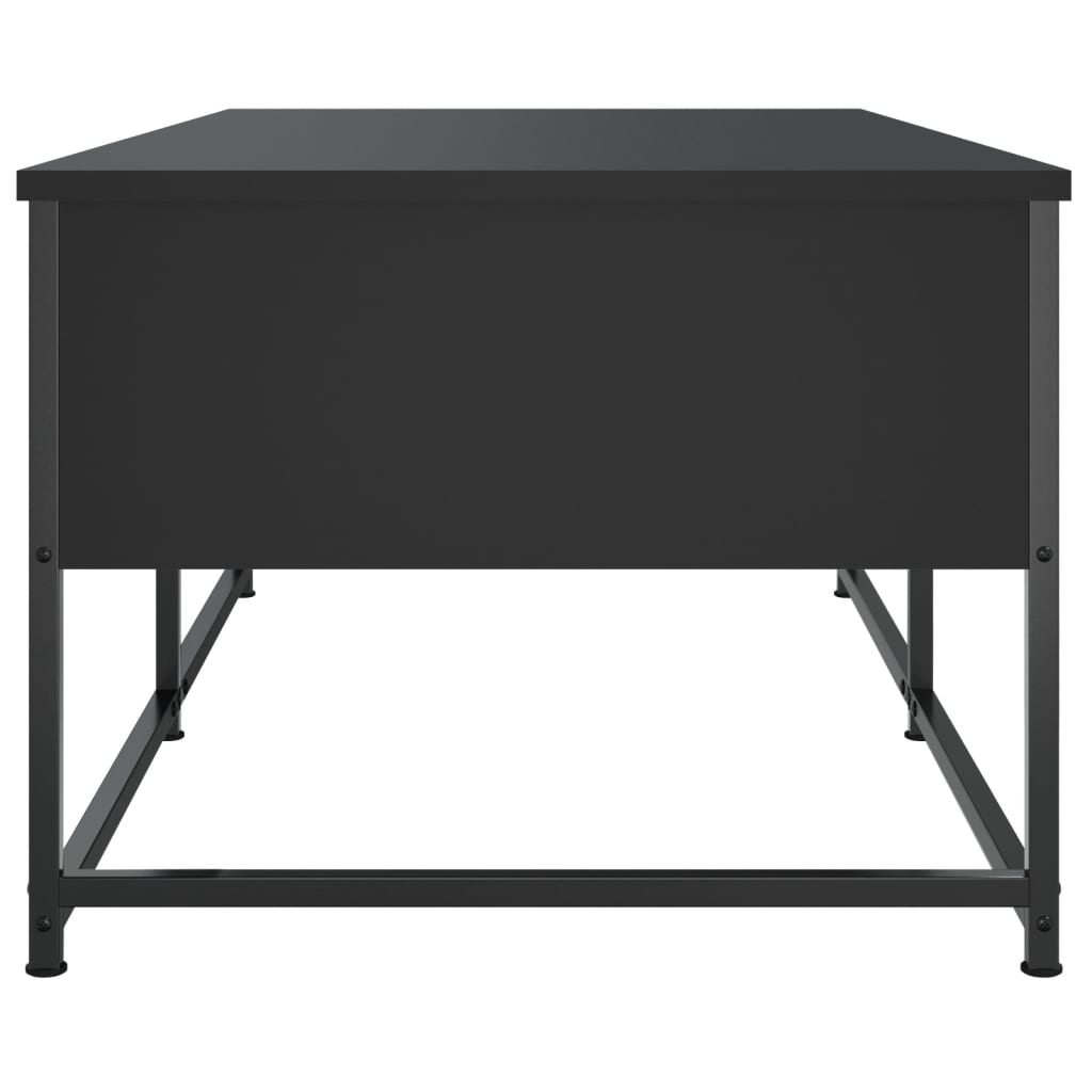 Salongbord svart 100x51x40 cm konstruert tre