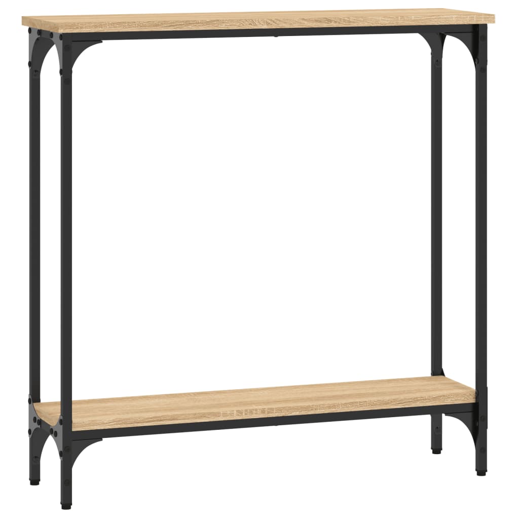 Konsollbord Sonoma eik 75x22,5x75 cm konstruert tre