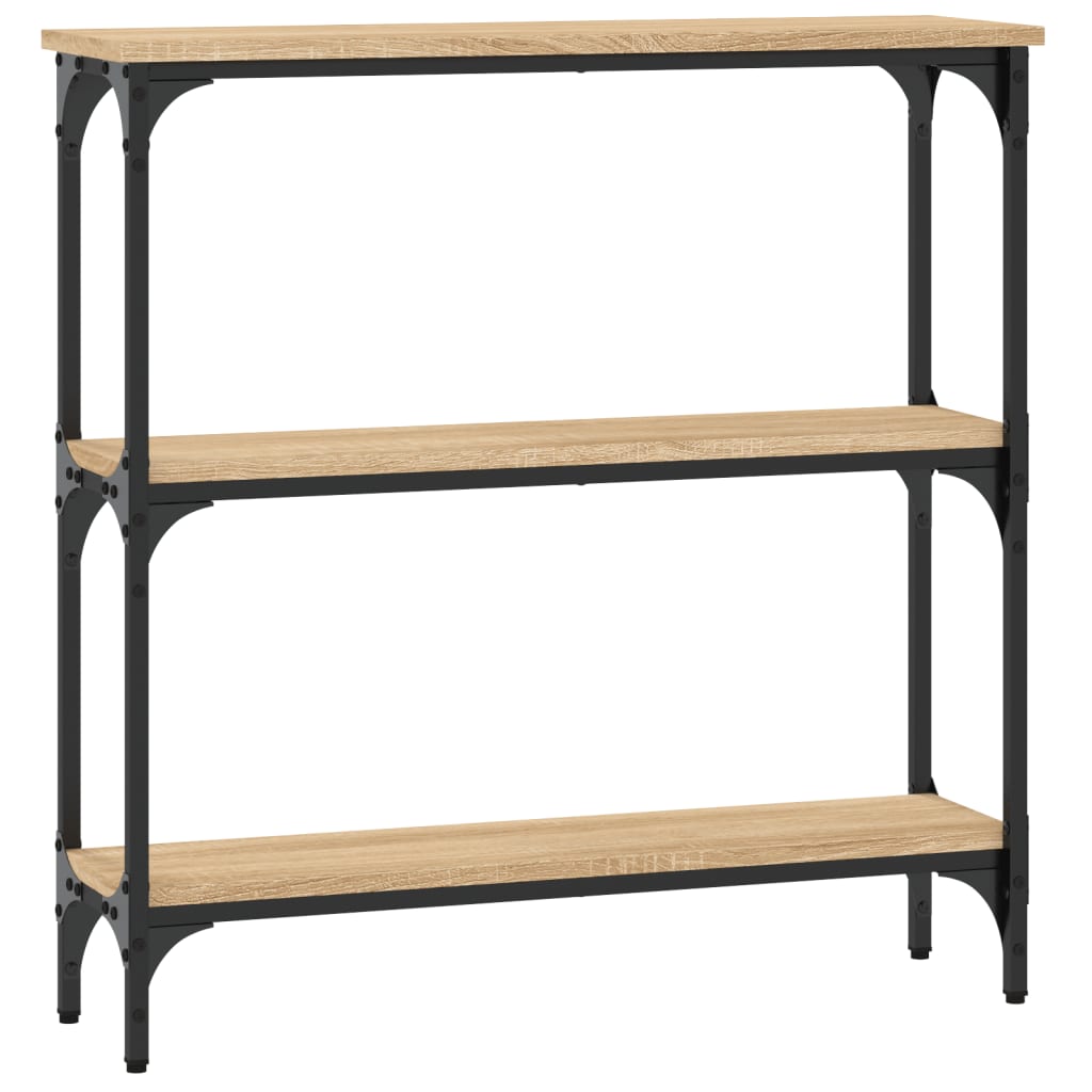 Konsollbord Sonoma eik 75x22,5x75 cm konstruert tre