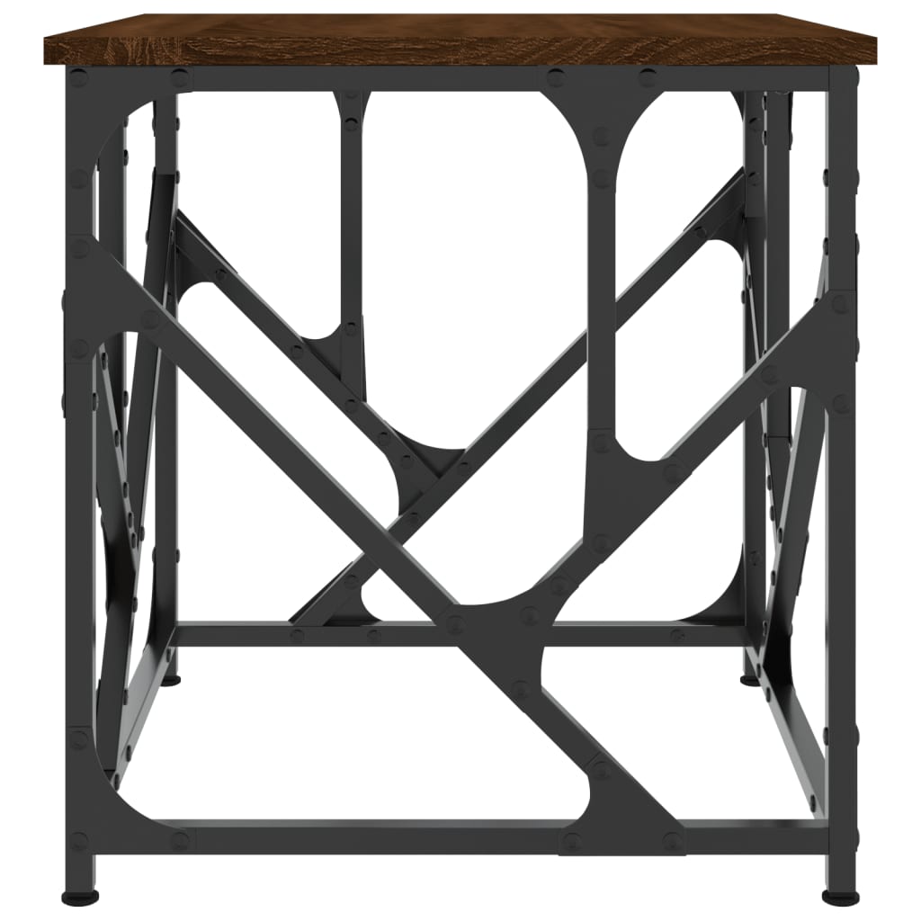 Salongbord brun eik 45x45x47,5 cm konstruert tre